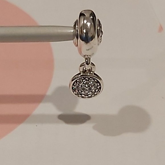 Authentic PANDORA *RETIRED* Sterling Silver ESSENCE Hope Dangle w/CZ's 796090CZ - Picture 8 of 12